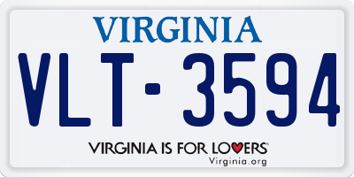 VA license plate VLT3594