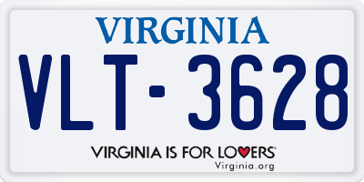 VA license plate VLT3628