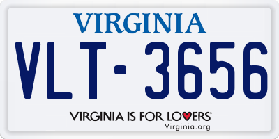 VA license plate VLT3656