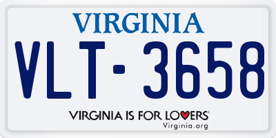 VA license plate VLT3658