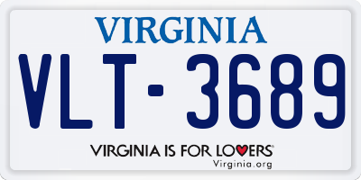 VA license plate VLT3689