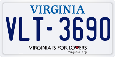VA license plate VLT3690