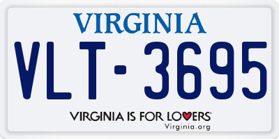 VA license plate VLT3695