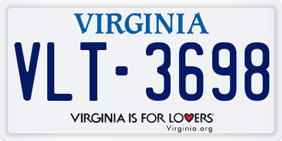 VA license plate VLT3698