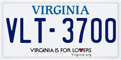 VA license plate VLT3700