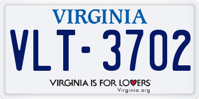 VA license plate VLT3702