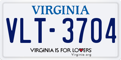VA license plate VLT3704