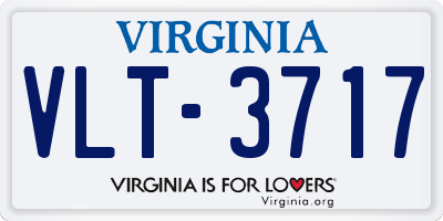 VA license plate VLT3717