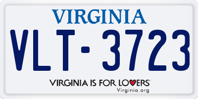 VA license plate VLT3723