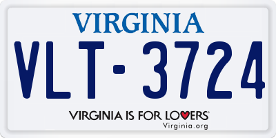VA license plate VLT3724
