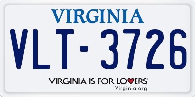 VA license plate VLT3726
