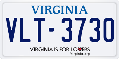 VA license plate VLT3730