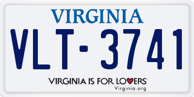 VA license plate VLT3741