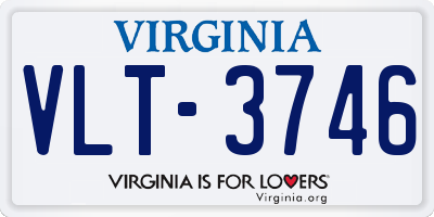 VA license plate VLT3746