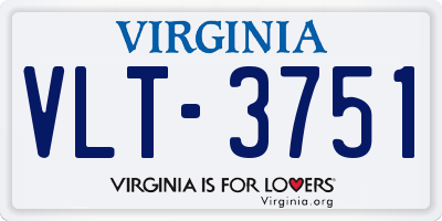 VA license plate VLT3751