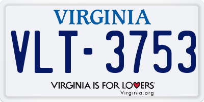 VA license plate VLT3753