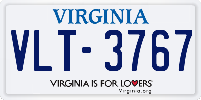 VA license plate VLT3767