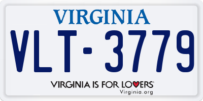 VA license plate VLT3779