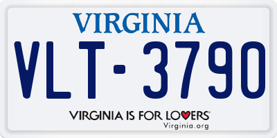 VA license plate VLT3790