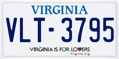 VA license plate VLT3795