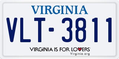 VA license plate VLT3811