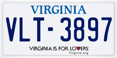 VA license plate VLT3897
