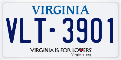 VA license plate VLT3901