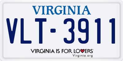 VA license plate VLT3911