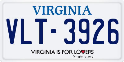 VA license plate VLT3926