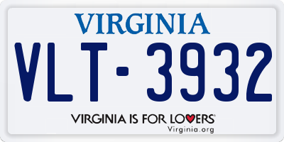 VA license plate VLT3932