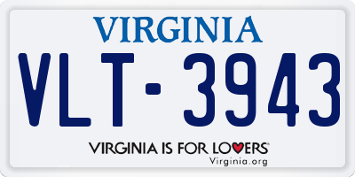 VA license plate VLT3943