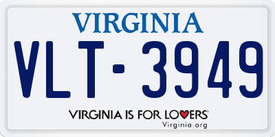 VA license plate VLT3949