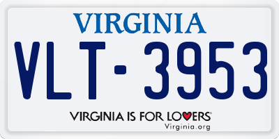 VA license plate VLT3953