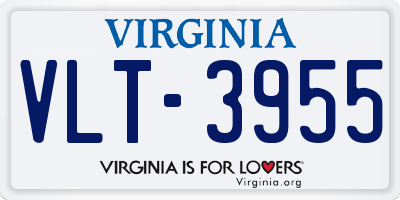 VA license plate VLT3955