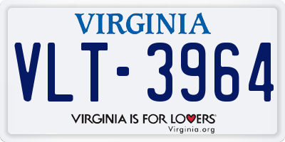 VA license plate VLT3964