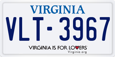 VA license plate VLT3967