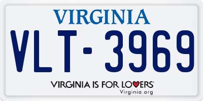 VA license plate VLT3969
