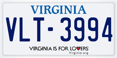 VA license plate VLT3994
