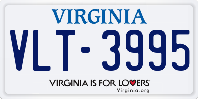 VA license plate VLT3995