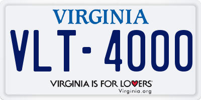 VA license plate VLT4000