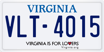 VA license plate VLT4015