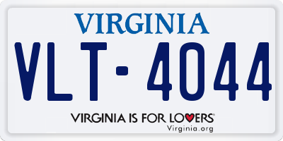 VA license plate VLT4044