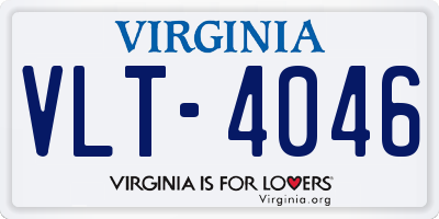 VA license plate VLT4046