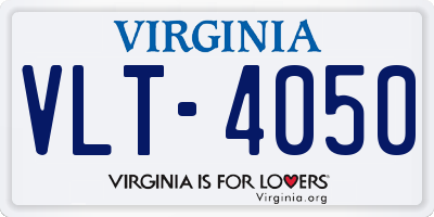 VA license plate VLT4050