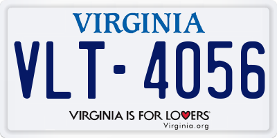 VA license plate VLT4056