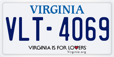 VA license plate VLT4069