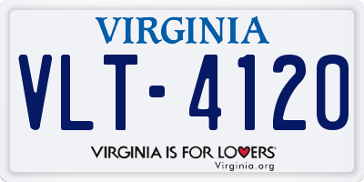 VA license plate VLT4120