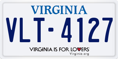 VA license plate VLT4127