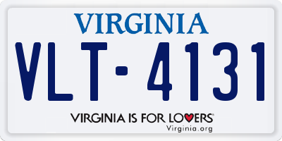 VA license plate VLT4131