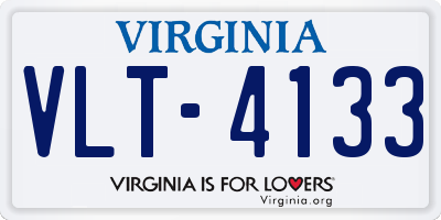 VA license plate VLT4133